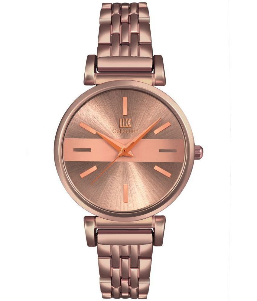     			IIK COLLECTION - Brown Stainless Steel Analog Womens Watch