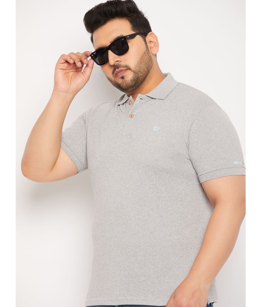     			NUEARTH - Grey Cotton Blend Regular Fit Men's Polo T Shirt ( Pack of 1 )