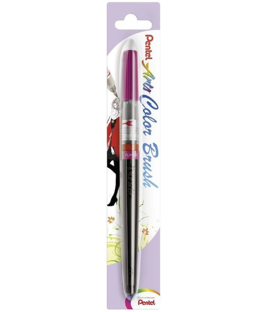     			Pentel Arts Brush Sign Flexible Tip Nib Sketch Pen (Purple)
