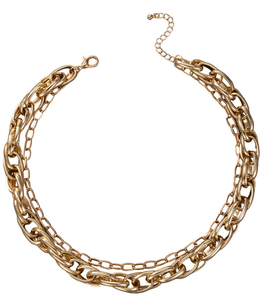     			Scintillare by Sukkhi - Gold Alloy Necklace ( Pack of 1 )