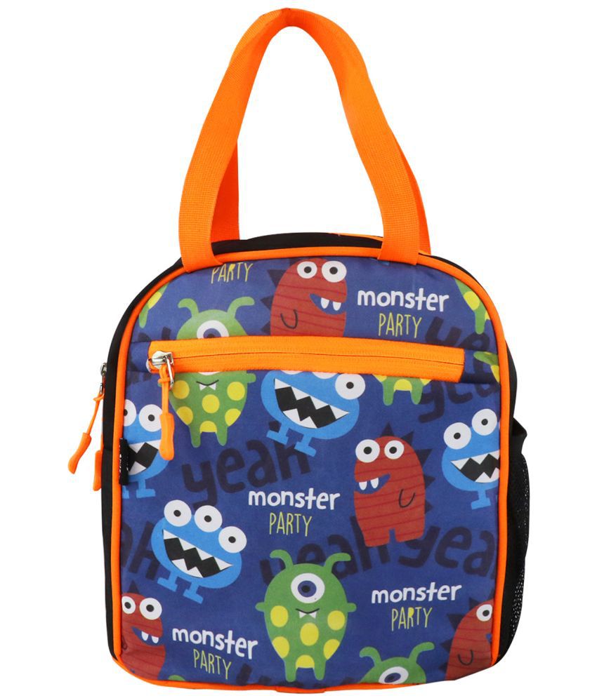     			joy lunch bag- Monster theme - Blue