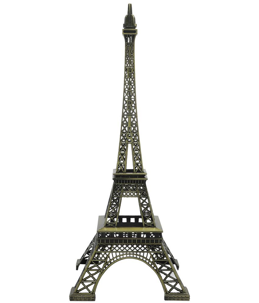     			HOMETALES - Metallic Eiffel Tower Showpiece 23 cm