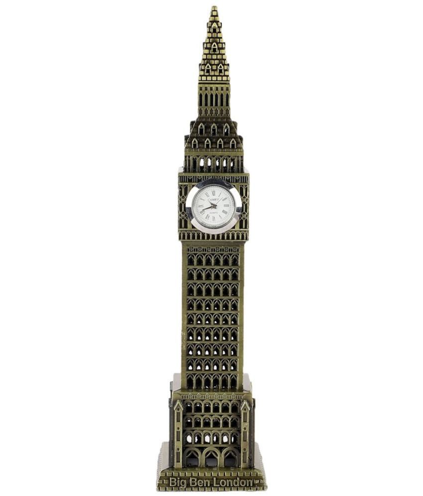     			HOMETALES - Metallic Big Ben Miniature Showpiece 24 cm