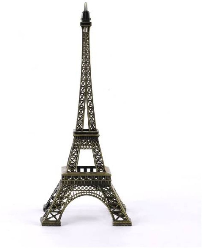     			HOMETALES - Metallic Eiffel Tower Showpiece 39 cm
