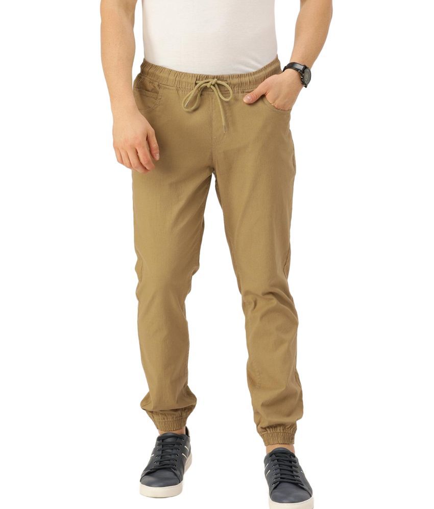     			IVOC Tan Slim Joggers ( Pack of 1 )