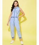 StyleStone - Blue Denim Regular Fit Women's Jumpsuit ( Pack of 1 )