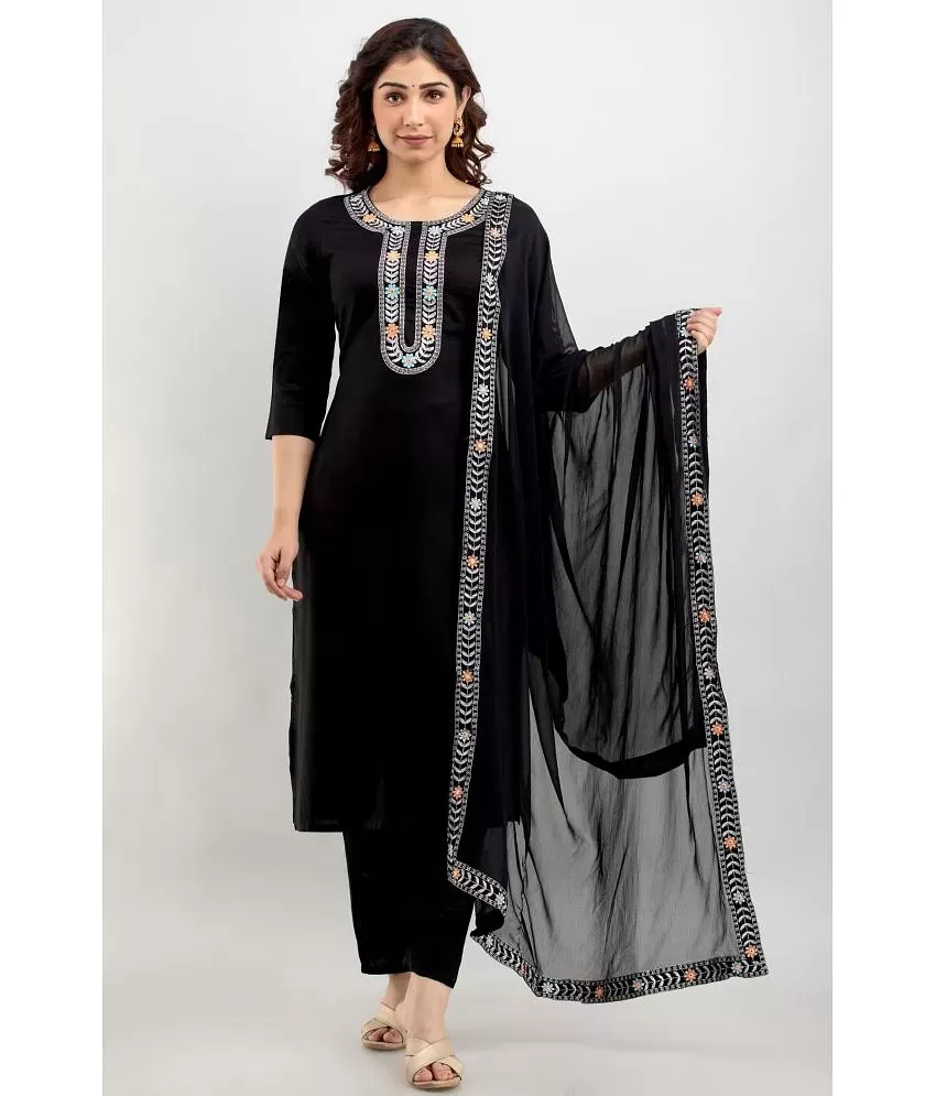 Rayon Designer Nayra cut Suit 3 pieces kurti pant Dupptta, Dry Clean at Rs  999/piece in Surat