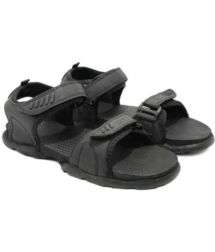     			ASIAN - Black Men's Floater Sandals