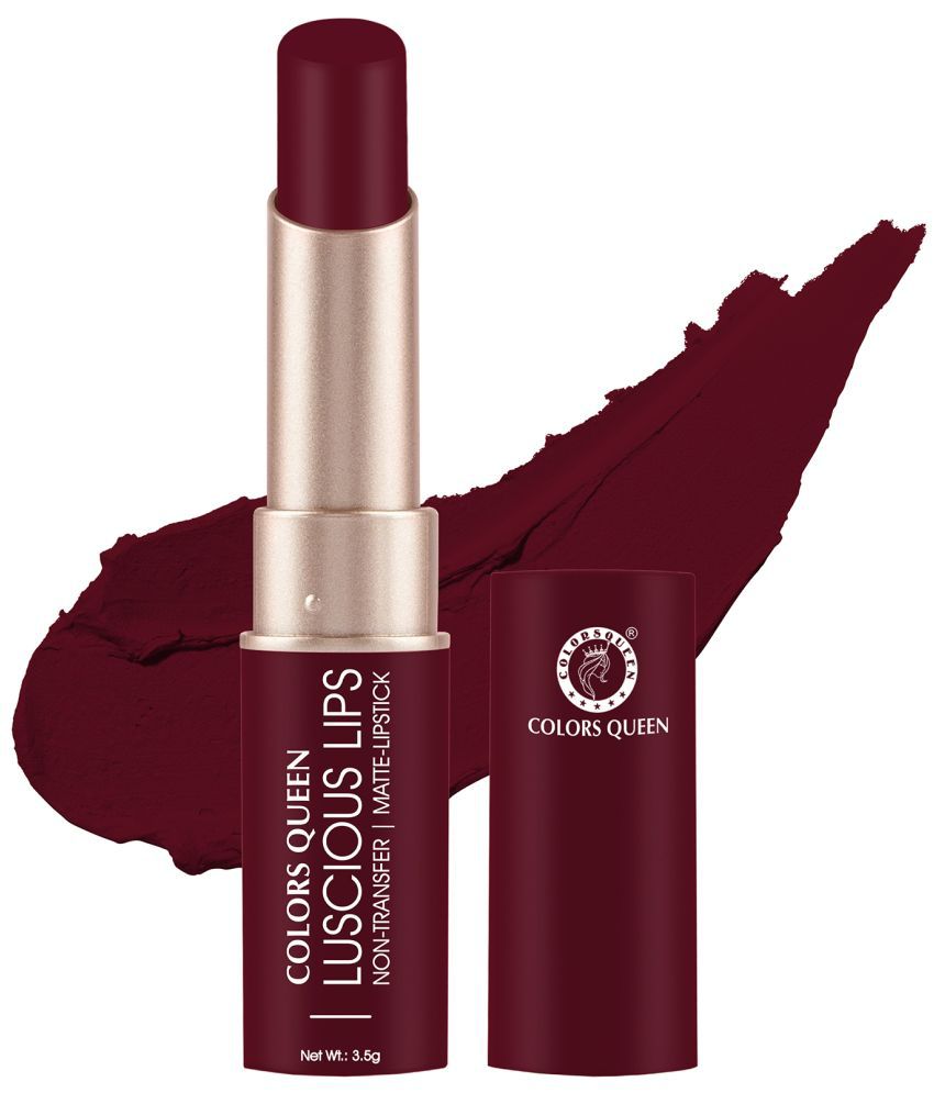     			Colors Queen - Deep Maroon Matte Lipstick 3.5