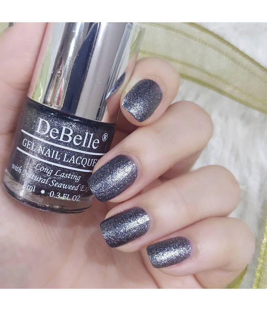     			DeBelle Gel Nail Lacquer Grey Glitteratti (Silver Glitter), 8ml