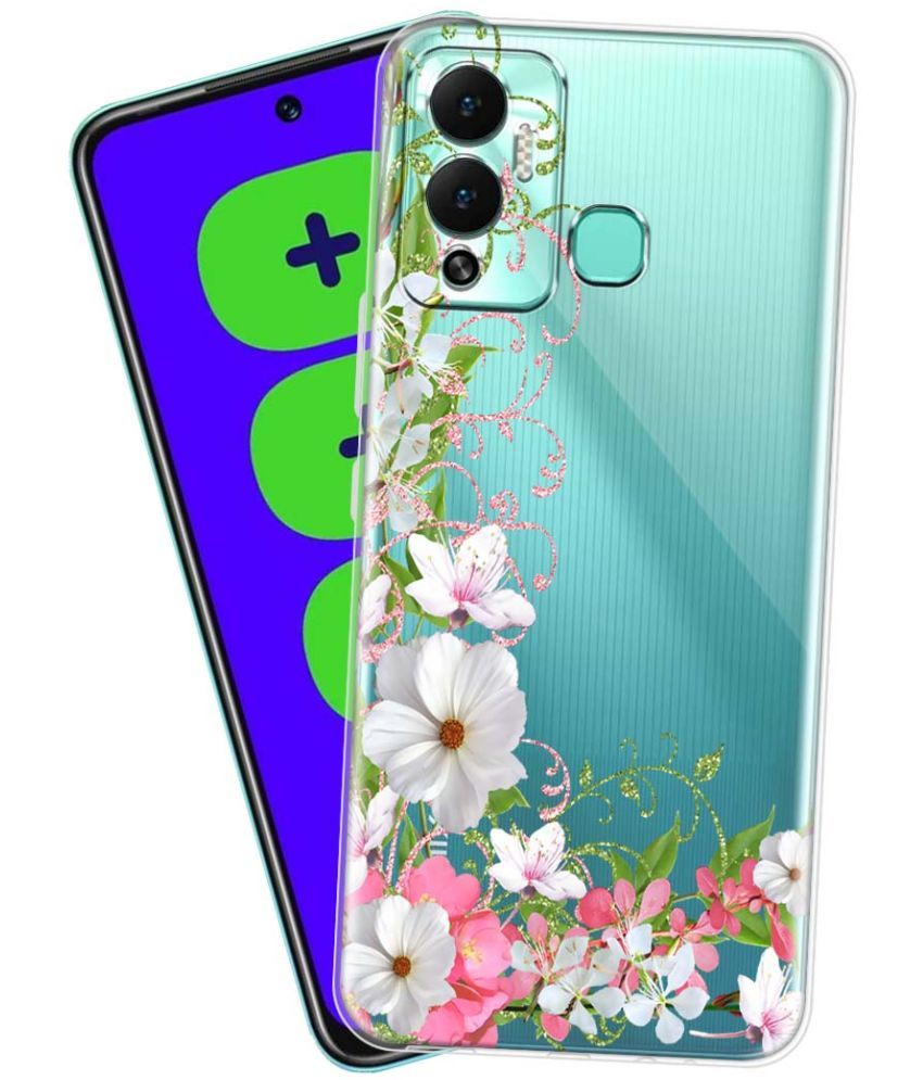     			Fashionury - Multicolor Printed Back Cover Silicon Compatible For Infinix Hot 12 Play ( Pack of 1 )