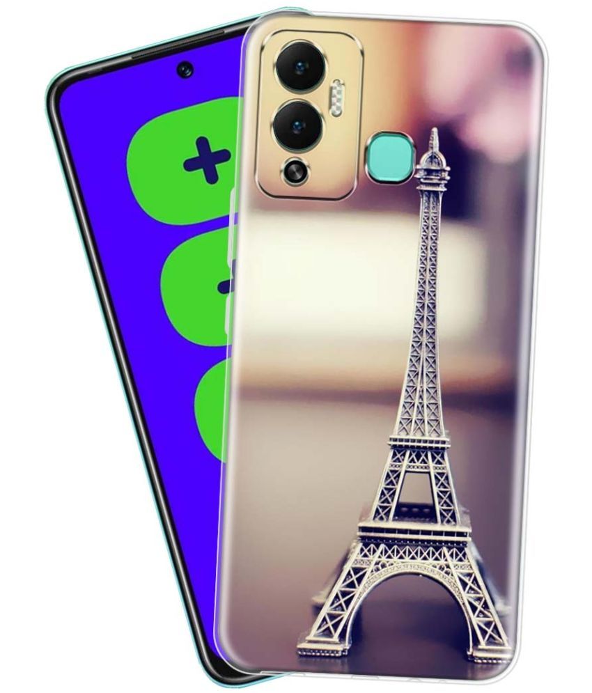     			Fashionury - Multicolor Printed Back Cover Silicon Compatible For Infinix Hot 12 Play ( Pack of 1 )