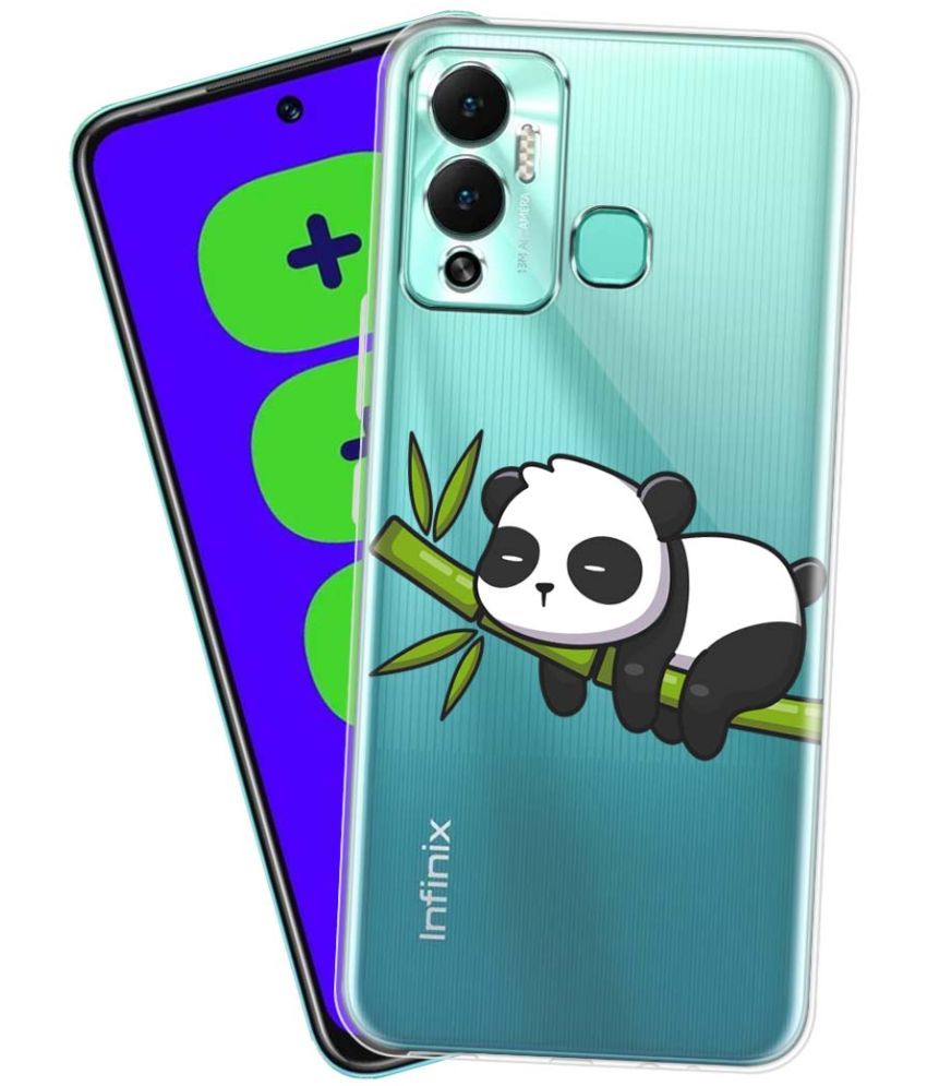     			Fashionury - Multicolor Printed Back Cover Silicon Compatible For Infinix Hot 12 Play ( Pack of 1 )