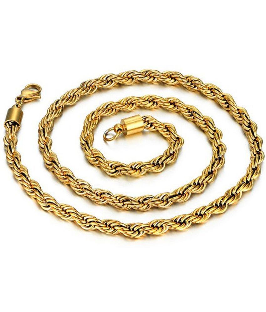     			HEER COLLECTION - Gold Plated Chain ( Pack of 1 )