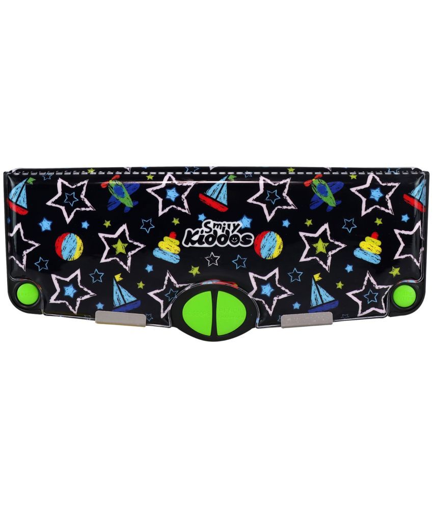     			Multi Functional Pop Out Pencil Box for Kids Stationery for Children - Star Theme - Black