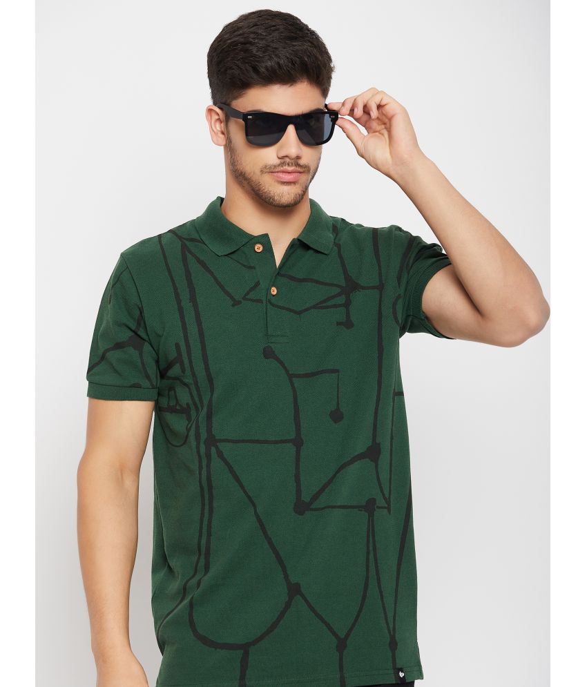     			NUEARTH - Green Cotton Blend Regular Fit Men's Polo T Shirt ( Pack of 1 )