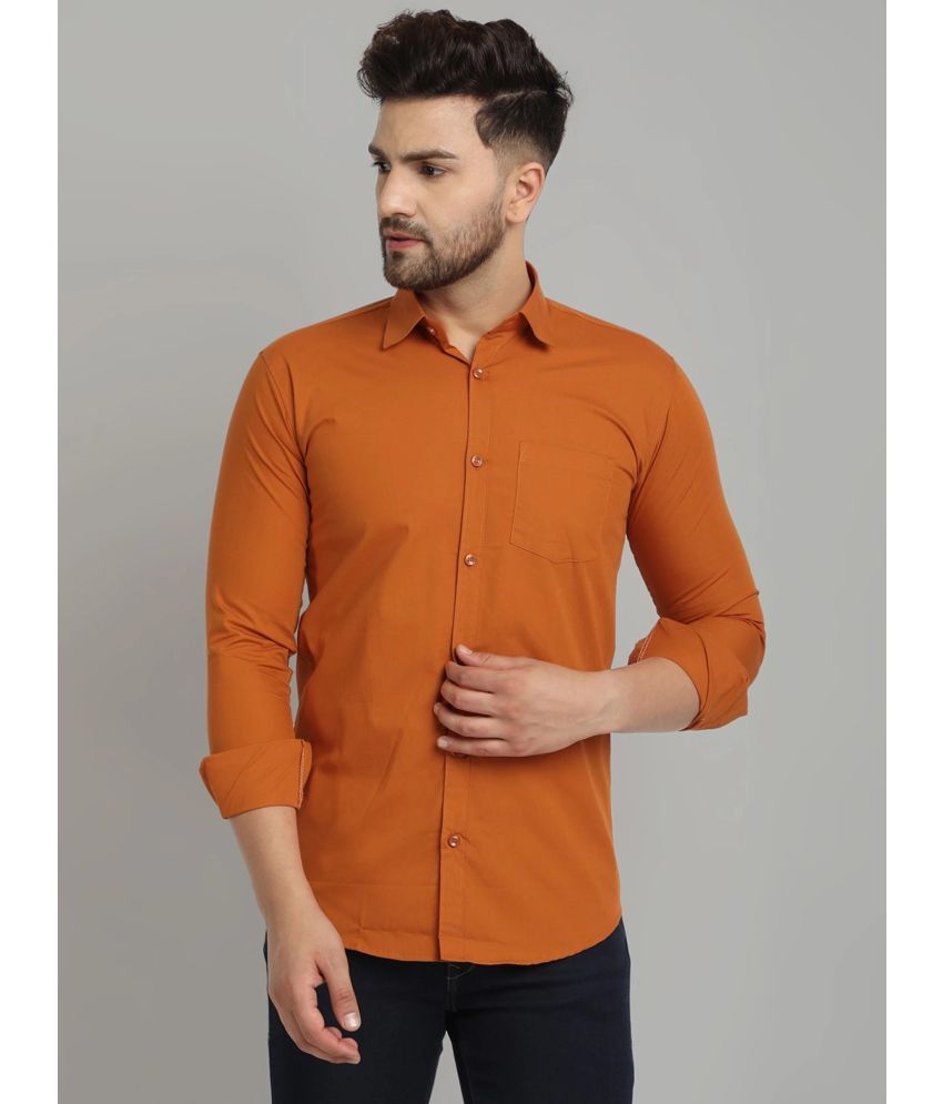     			VERTUSY - Orange 100% Cotton Regular Fit Men's Casual Shirt ( Pack of 1 )