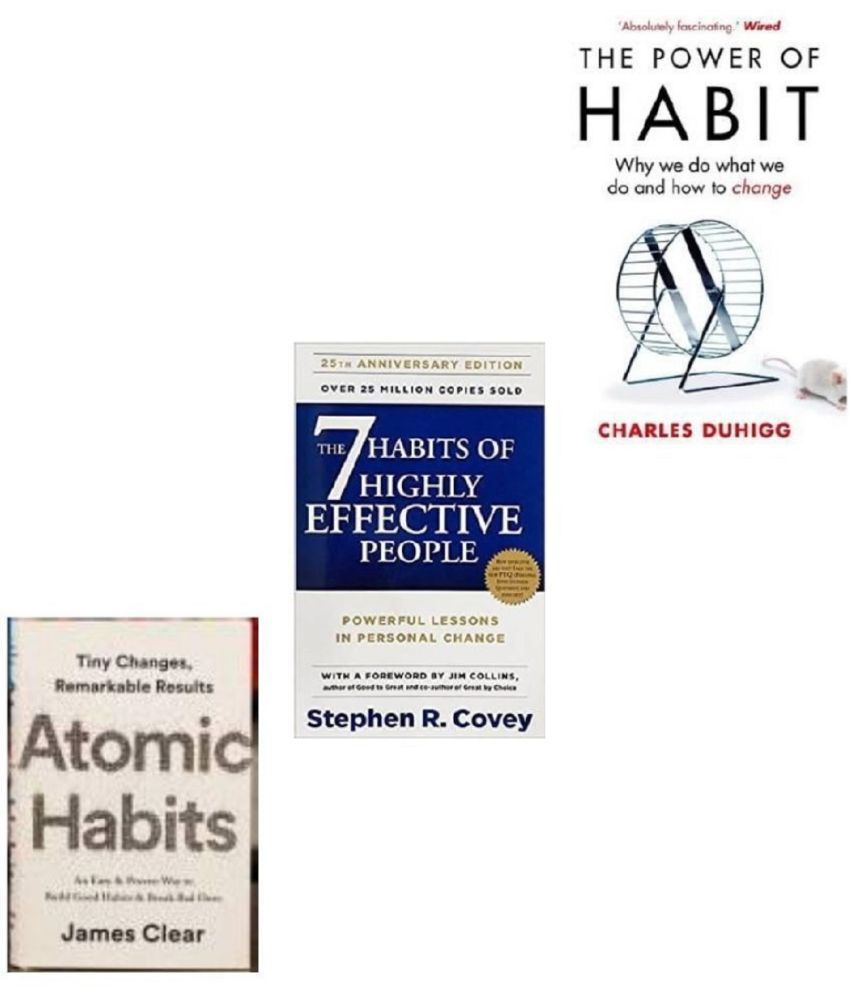     			Best Habit Building Books Combo (Atomic Habits, 7 Habits Of Highly Effective People, Power Of Habit)