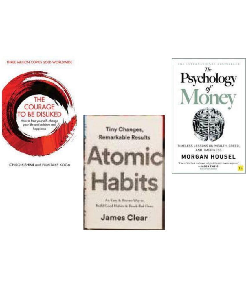     			Best Seller Combo : Atomic Habits, The Psychology Of Money, The Courage To Be Disliked
