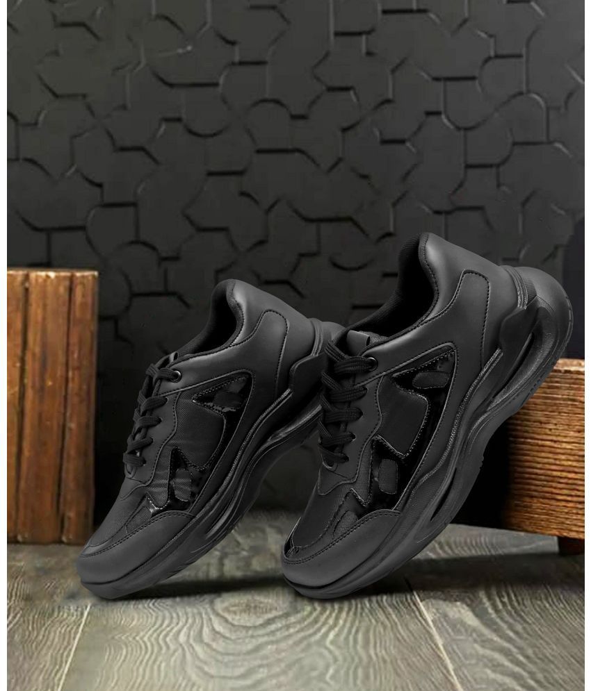     			Figor Comfortable/Running/Gym - Black Men's Sneakers