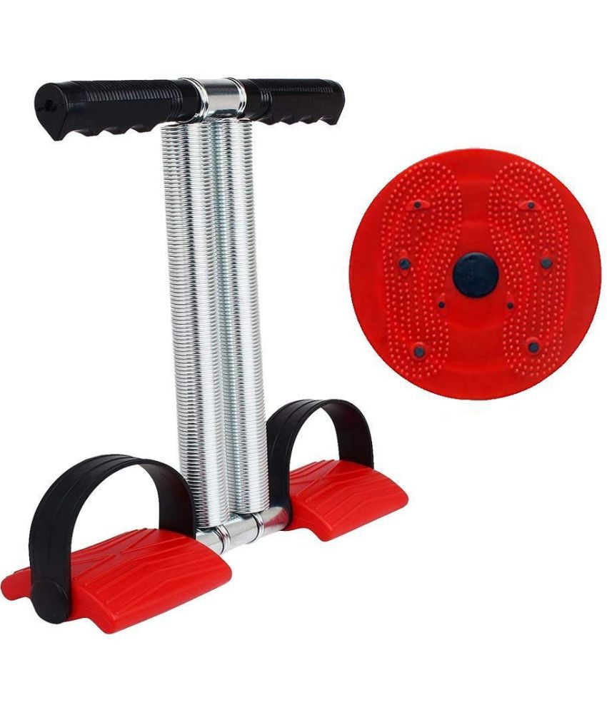     			HORSE FIT Fitness Equipment Double Spring Tummy Trimmer with Tummy Twister Combo Useful for Figure Tone-Up, Weight Reduction, Acupressure Pyramids, Power Mat, Magnetic Therapy, for Men & Women(Multicolor)