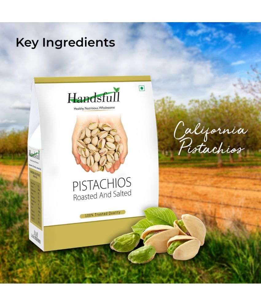     			Handsfull Roasted and Salated Pistachios, Roasted Pista, Dry Fruits, Dry Fruits & Nuts,200g