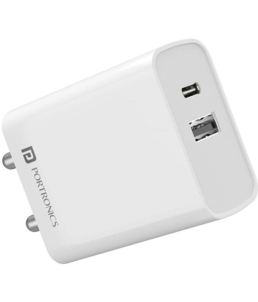     			Portronics - Type C 3.1A Wall Charger