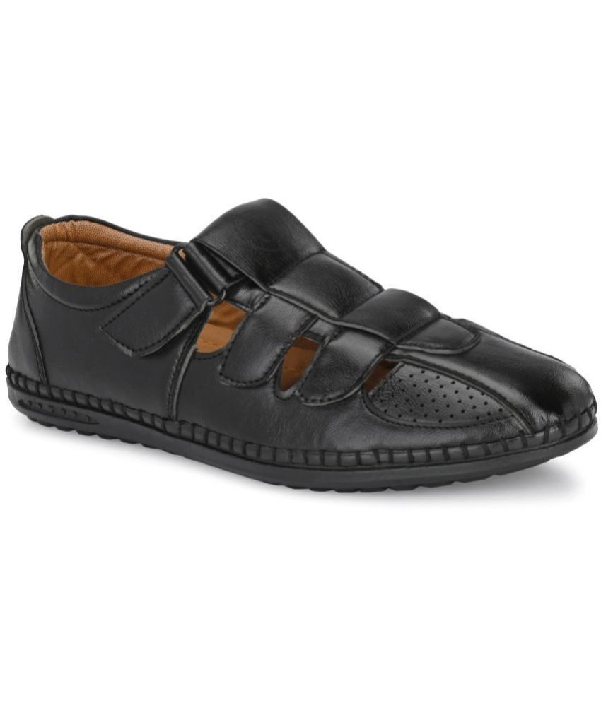     			ShoeRise - Black Men's Sandals