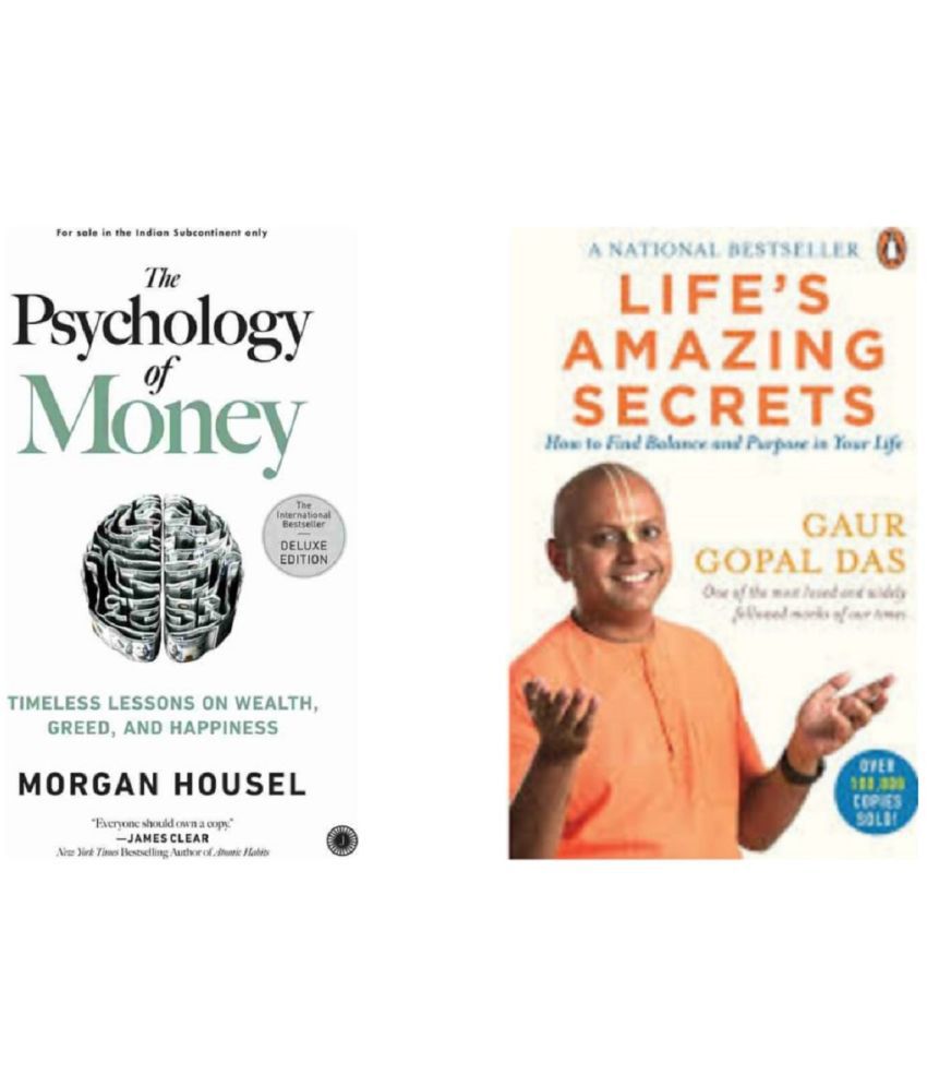     			( Combo Of 2 Pack) The Psychology of Money & Life's Amazing Secrets English Edition Book Paperback By ( Morgan Housel & Gaur Gopal Das )