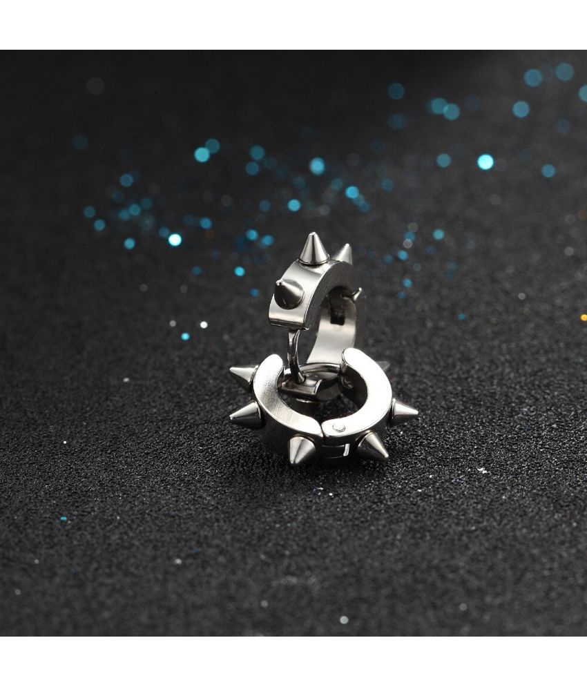 Fashion Frill Spikes Earrings For Women Silver Stylish Drop Earrings For Men Boys Anniversary Gift Jewellery accoseries