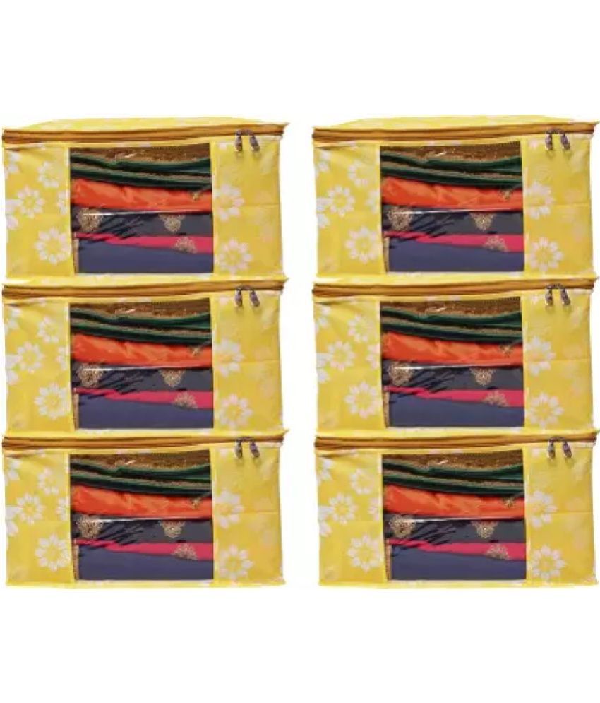     			Jewar Mandi - Yellow Fabric Garment Bag