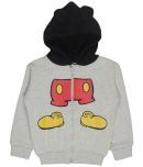 BODYCARE MICKEY & FRIENDS BOYS JACKETS HOODIE FULL SLEEVES Pack of 1-MELANGE ACRU