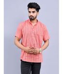 QuaClo - Pink Cotton Men's Regular Kurta ( Pack of 1 )