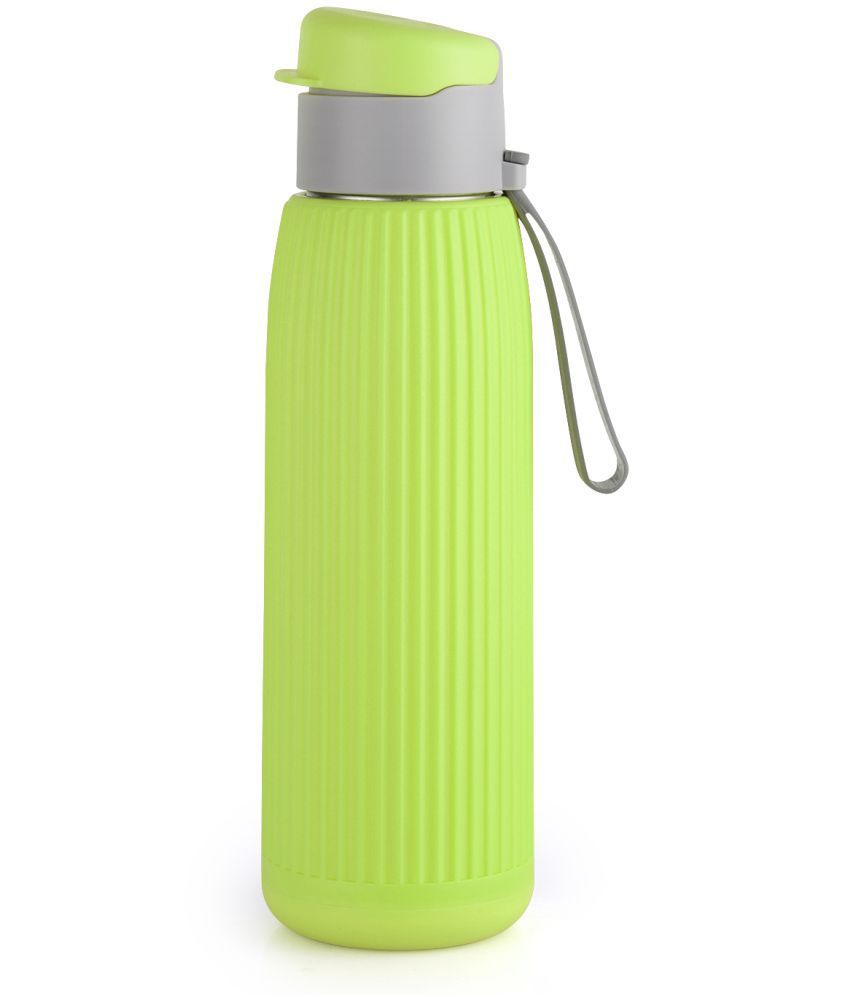    			Cello Puro Steel-X Volvo 900 Insulated Inner Steel Outer Plastic Water Bottle, 740 ml, Green