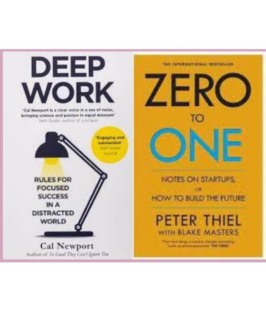     			( Combo Of 2 Pack ) Zero To One & Deep Work - Paperback , English , Book - By Thiel, Peter , Cal Newport