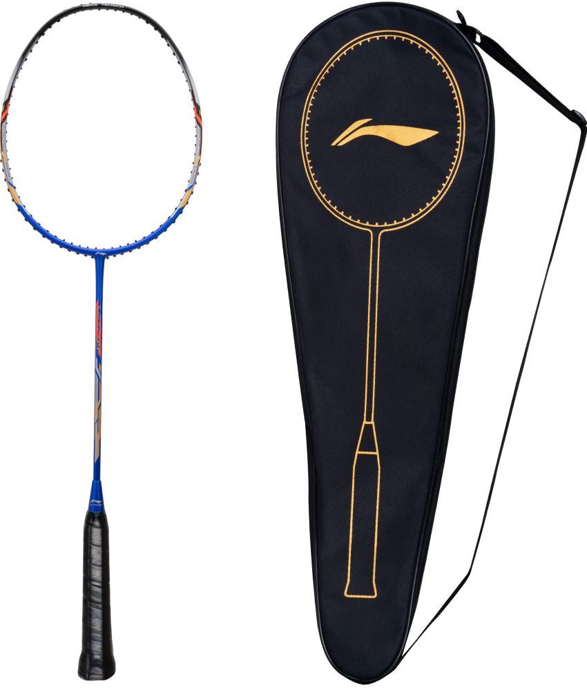     			Li-Ning Turbo 99 Unstrung Carbon Fiber Badminton Racket with Free Full Cover (Blue/Black, Weight: 84 gm)