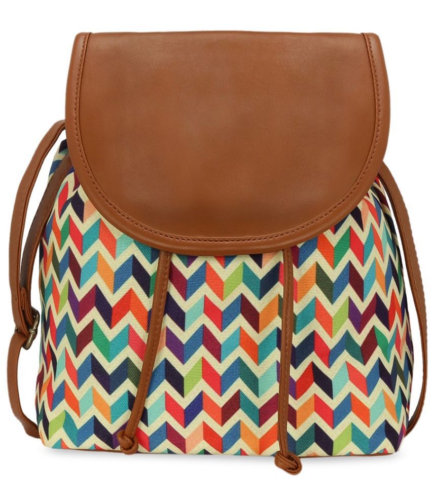     			Lychee Bags - Multicolor Canvas Sling Bag