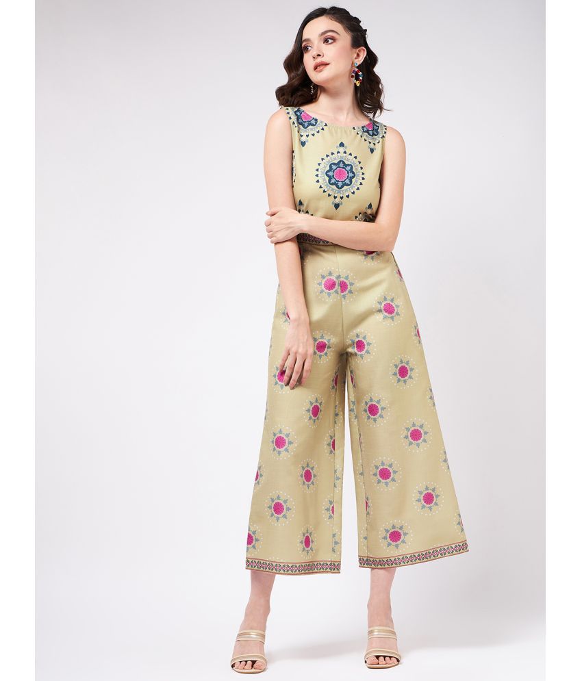     			Pannkh - Multicolor Cotton Regular Fit Women's Jumpsuit ( Pack of 1 )