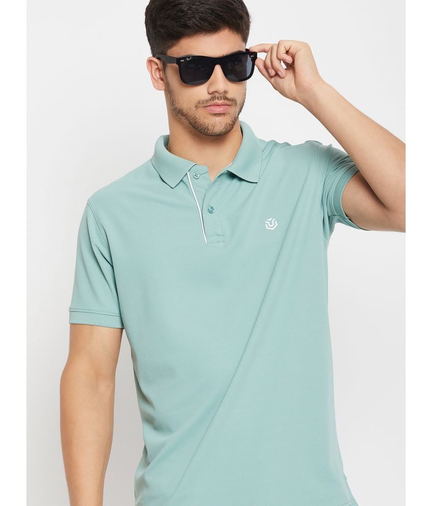     			UNIBERRY - Sea Green Cotton Blend Regular Fit Men's Polo T Shirt ( Pack of 1 )