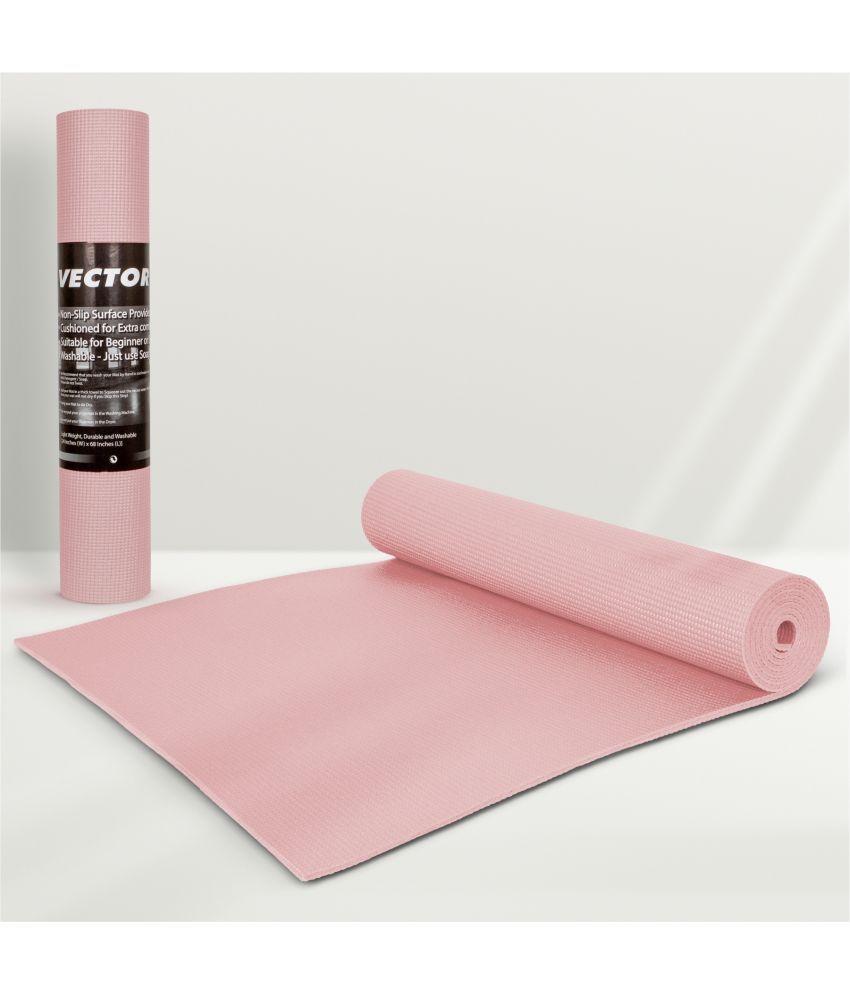     			Vector X - Pink PVC Foam Yoga Mat ( Pack of 1 )
