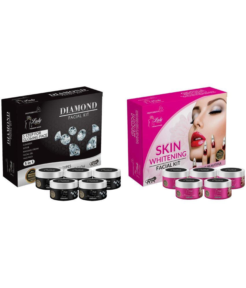     			blu lady - Natural Glow Facial Kit For All Skin Type ( Pack of 2 )