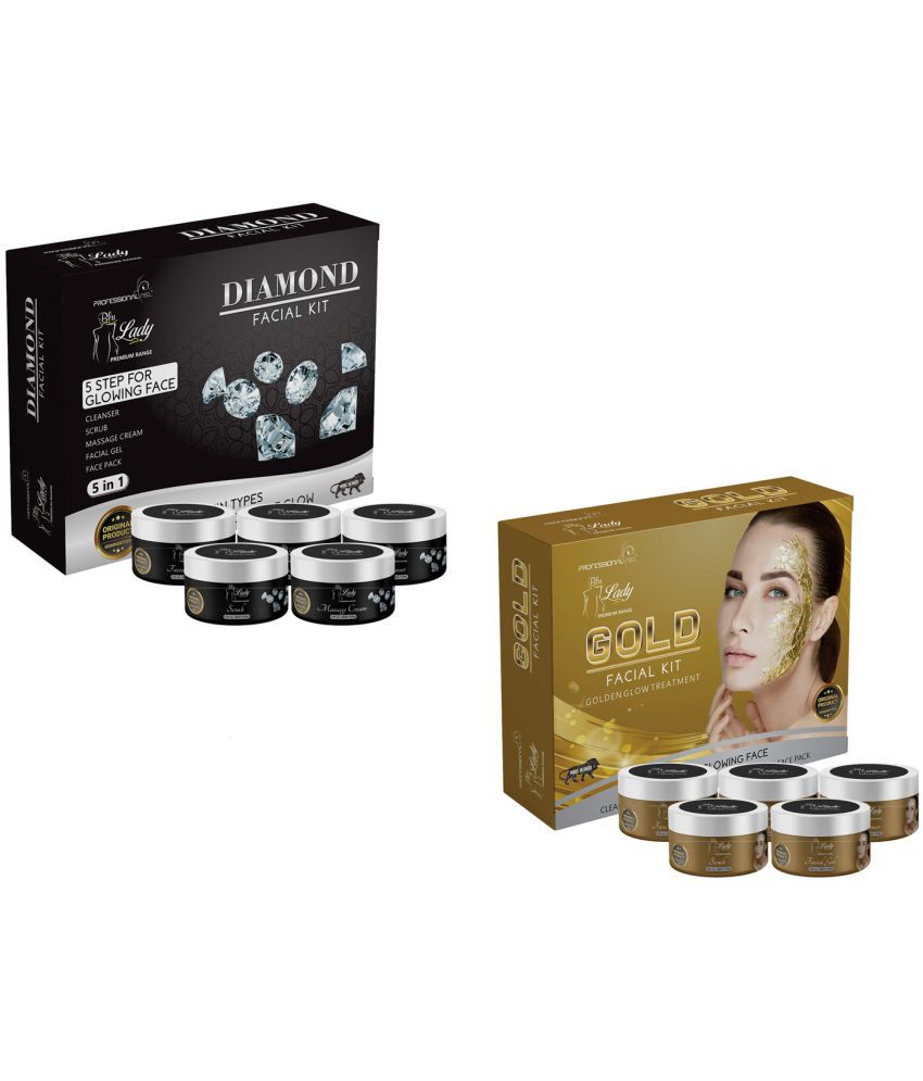     			blu lady - Natural Glow Facial Kit For All Skin Type ( Pack of 2 )