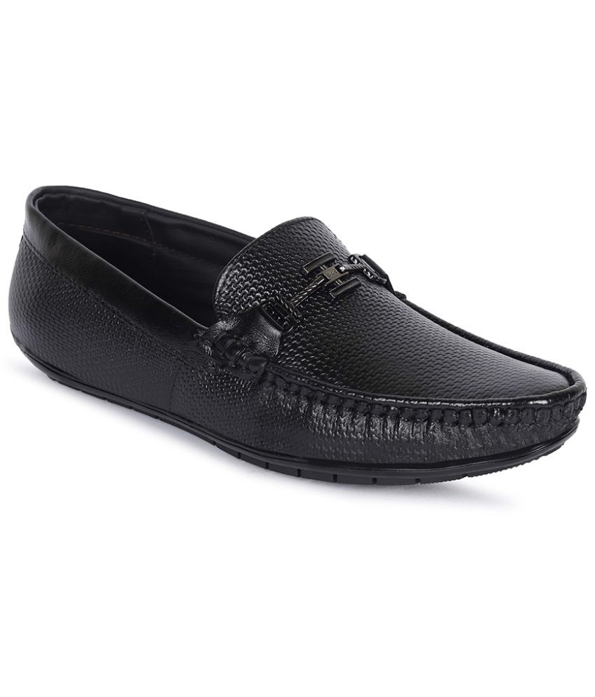     			Aadi Outdoor Casual Loafer - Black Men's Slip-on Shoes