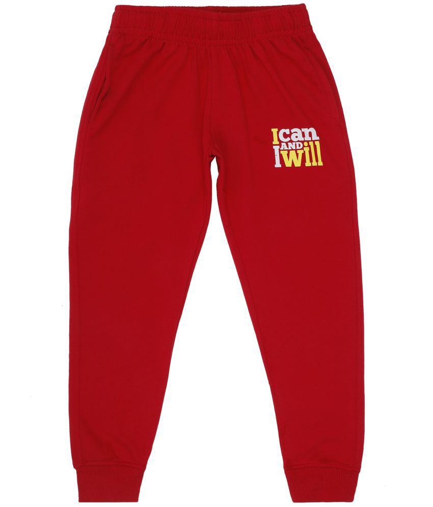     			DYCA - Red Cotton Blend Boys Trackpant ( Pack of 1 )
