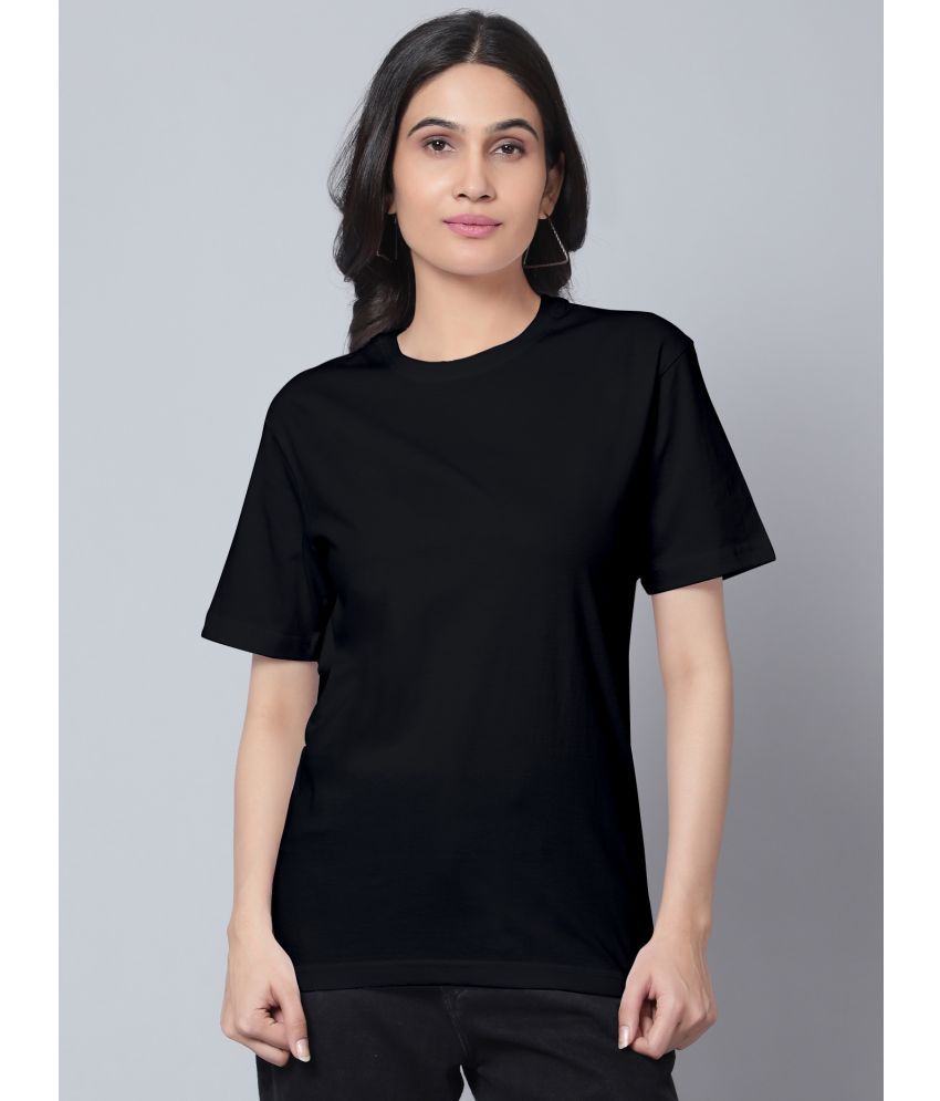     			Diaz - Black Cotton Blend Loose Fit Women's T-Shirt ( Pack of 1 )