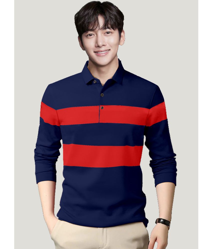     			GESPO - Blue Cotton Blend Regular Fit Men's Polo T Shirt ( Pack of 1 )