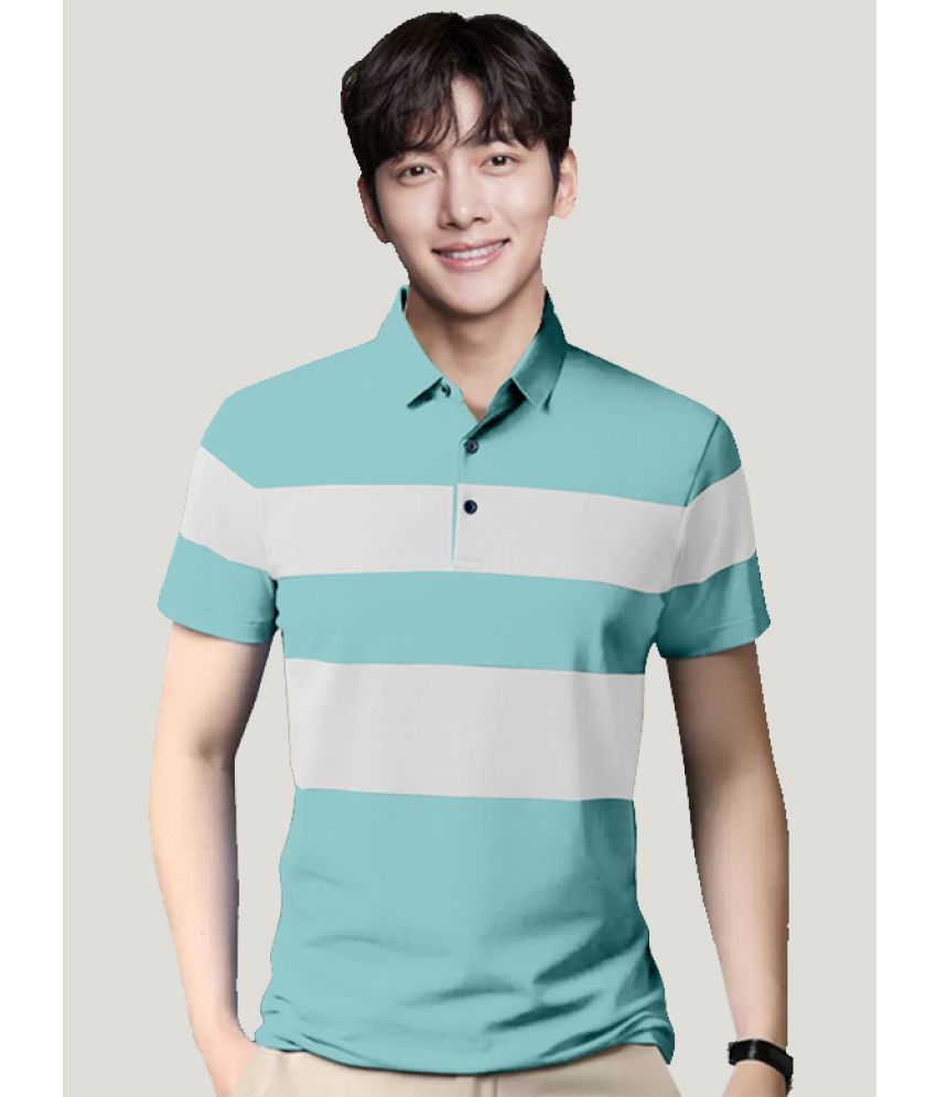     			GESPO - Sea Green Cotton Blend Regular Fit Men's Polo T Shirt ( Pack of 1 )