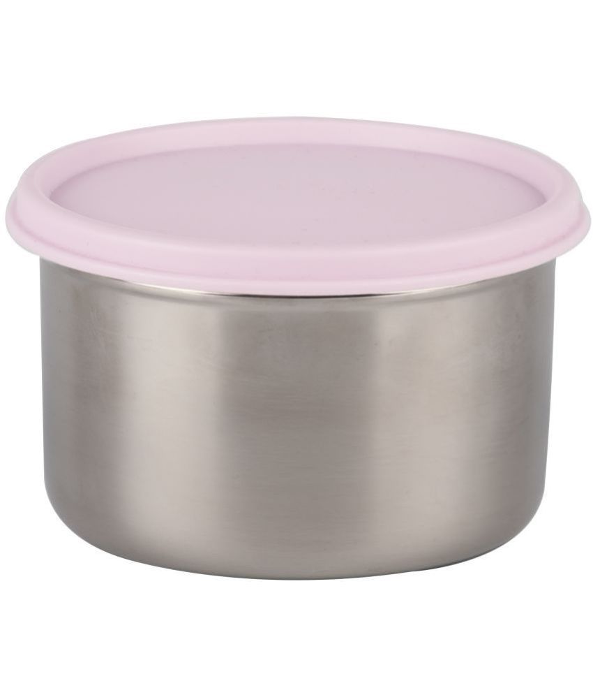     			HOMETALES 500ml Stainless Steel Pink Food Container ( Set of 1 )