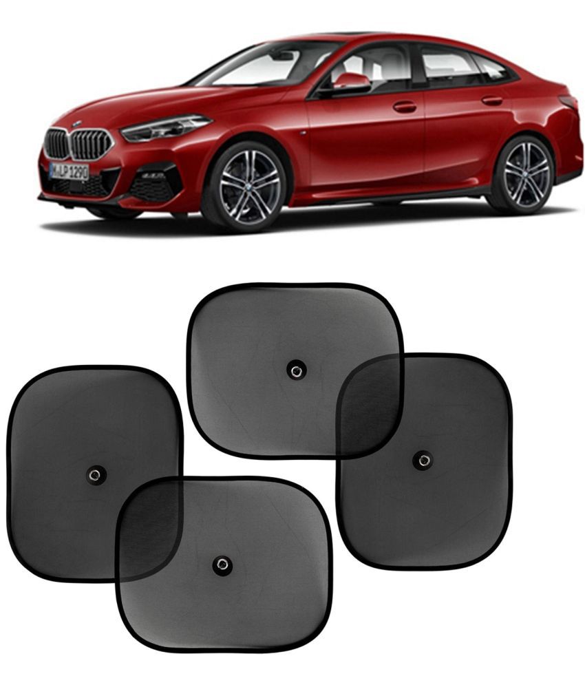     			Kingsway Car Curtain Sticky Sun Shade Universal Use for BMW 2 Series, 2020 Onwards Model, Color : Black, Mesh, Pack of 4 Piece Car Sun Shades Blinds Cover