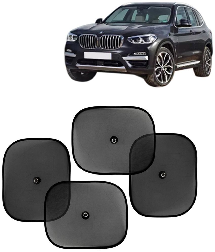     			Kingsway Car Curtain Sticky Sun Shade Universal Use for BMW X3, 2015 Onwards Model, Color : Black, Mesh, Pack of 4 Piece Car Sun Shades Blinds Cover
